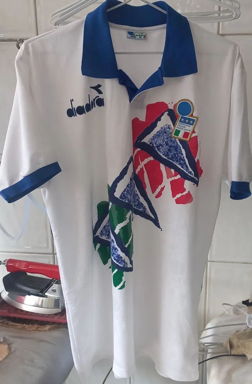 diadora イタリア代表 ユニフォーム1994年 Camisa Itália Diadora Copa 1994 Estados Unidos Made in Italy Frete