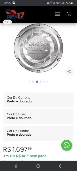 RELÓGIO INVICTA PRO DIVER  - Foto 2