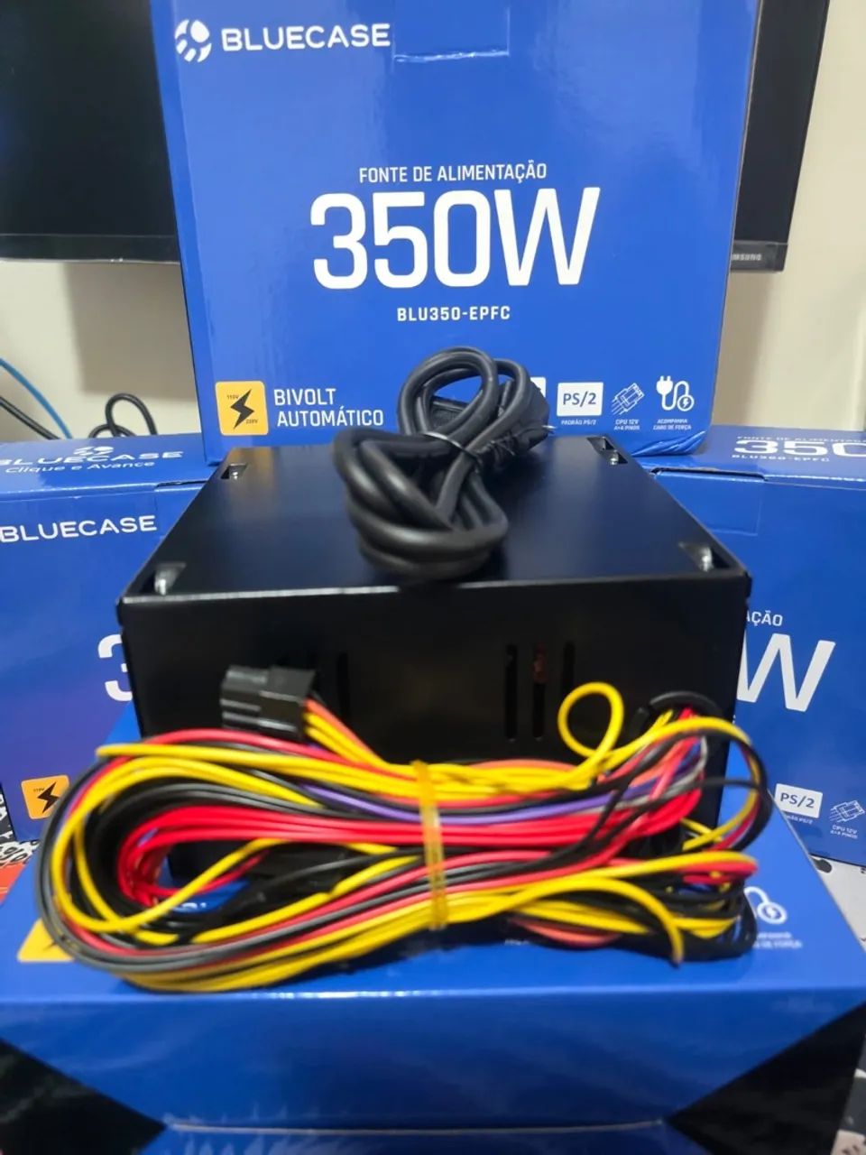 Fonte ATX 350W PFC Ativo Bivolt Auto PS/2 - Foto 3