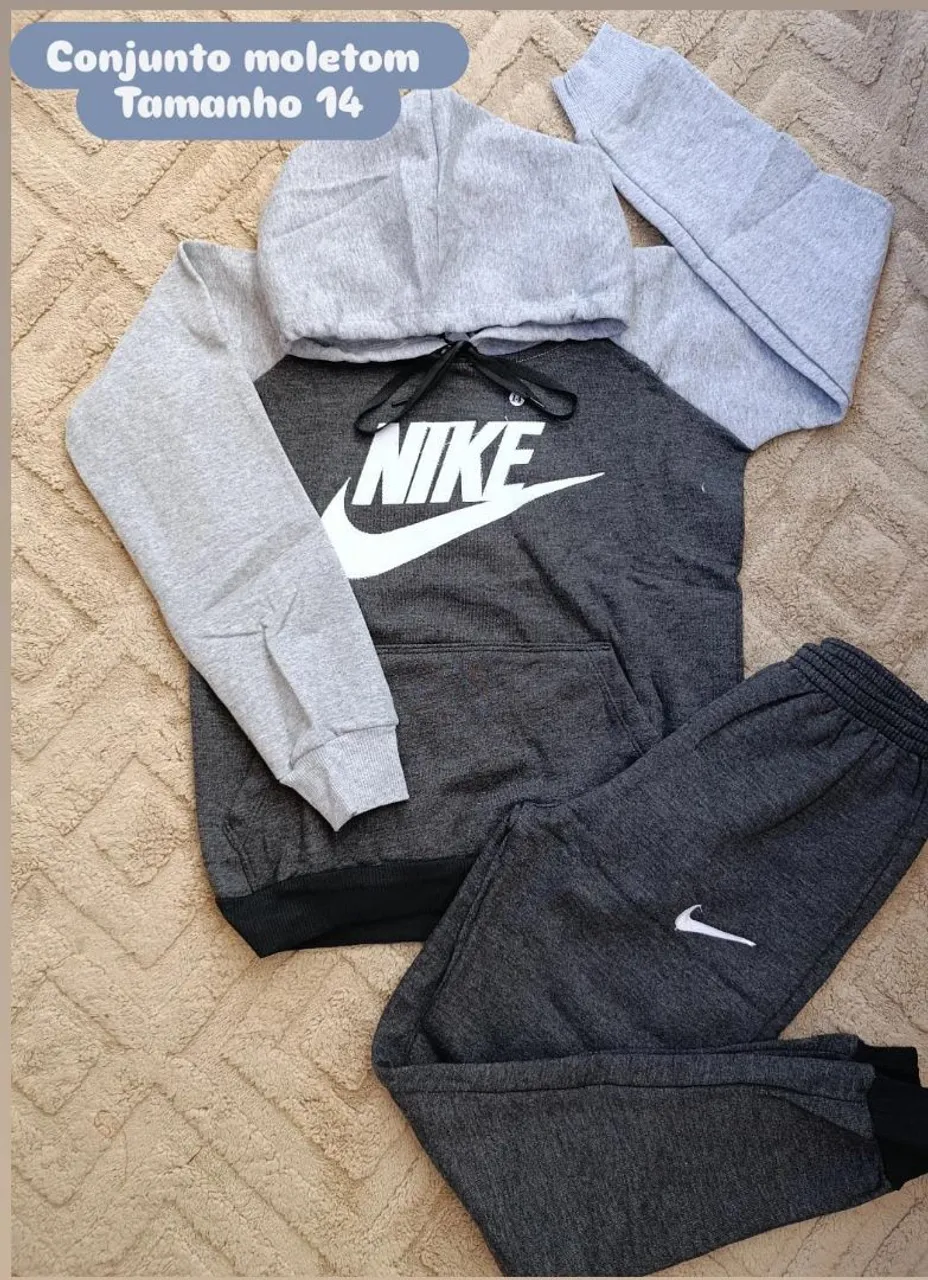 Conjunto Moletom Nike Tamanho 14