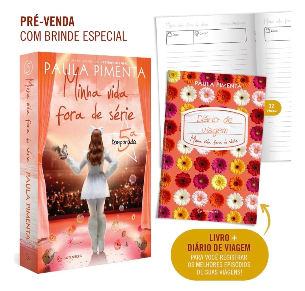 Livro + Diário de Viagem - Minha Vida Fora de Série 5ª Temporada