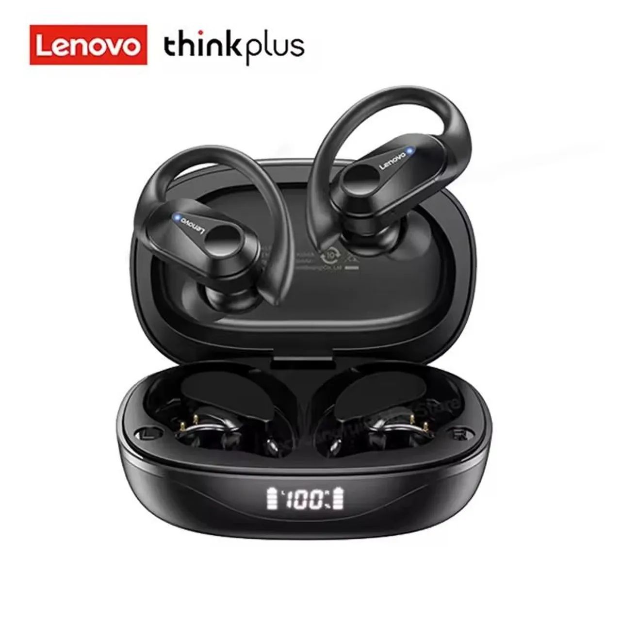 Lenovo LivePods LP75 TWS - Fone de Ouvido Esportivo (Suporte Flexível) Bluetooth 5.3