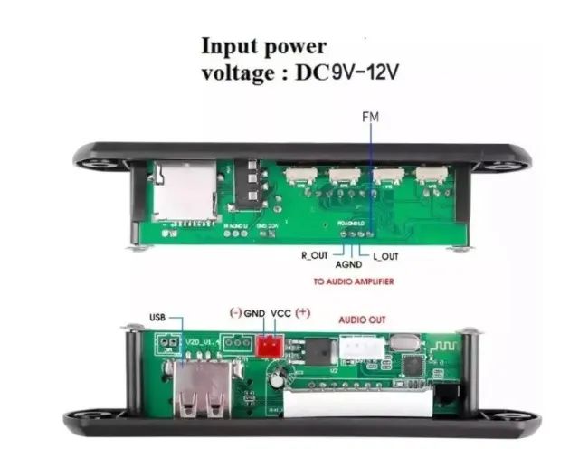Placa Decodificadora Mp3 Bluetooth Usb Sd Kebidu - Foto 3