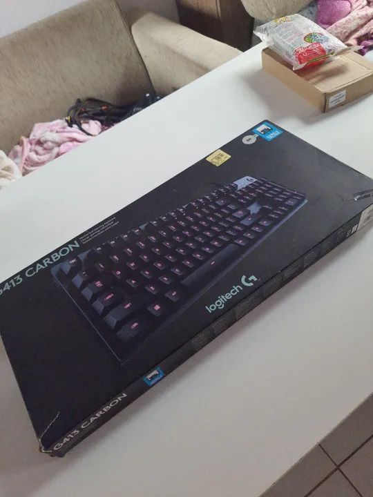 Kit Teclado Logitech G413 Carbon e Mouse Gamer Force One Gripen