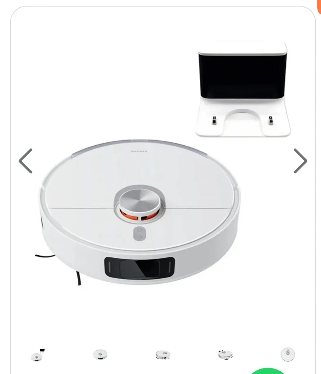 Robô Aspirador Xiaomi Robot Vacuum S20+ B108GL com 55 Watts Bivolt - Branco