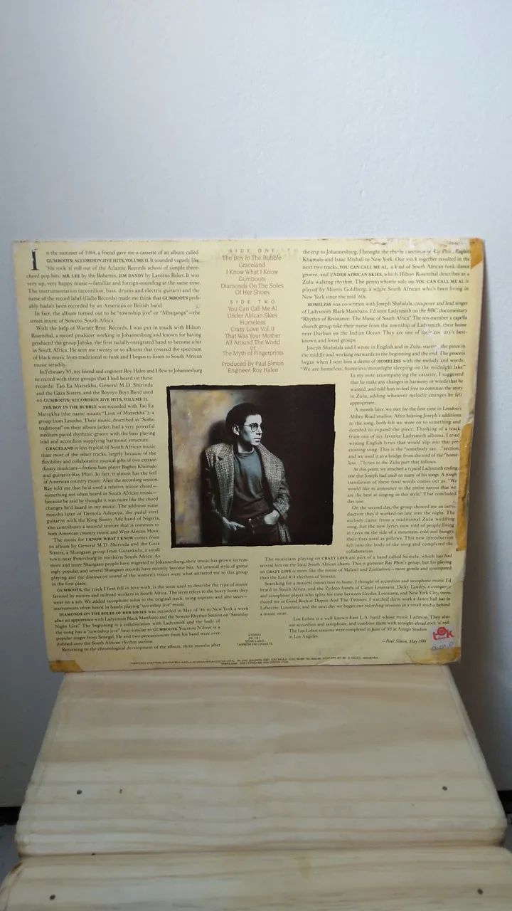 Disco vinil Paul Simon Graceland LP 1987 - Foto 2