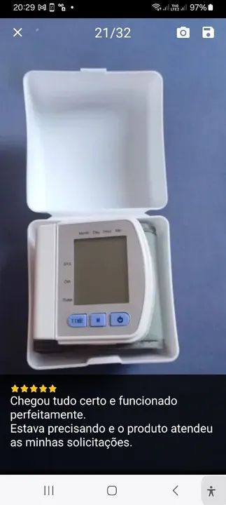 Monitor de pressão arterial de pulso automático - Foto 3