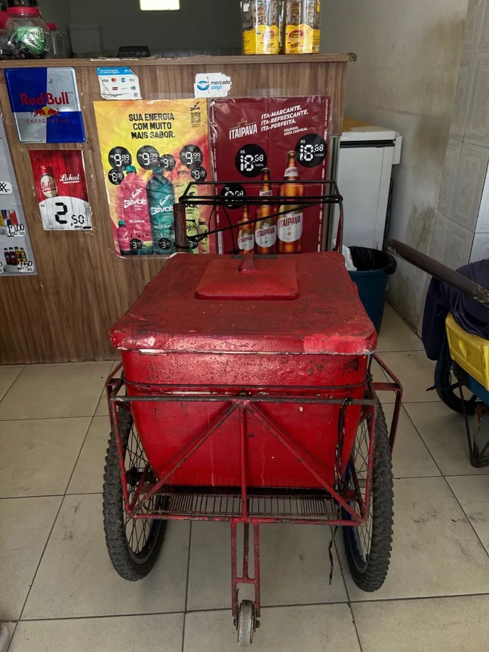 Carro de picolé zero 