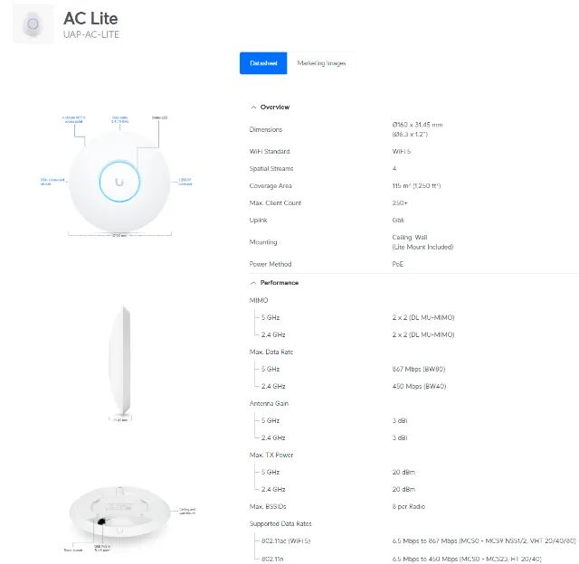Ubiquiti UAP-AC-LITE BR - Wi-Fi Rápido + 2 Cabos de Rede de Brinde - Foto 3