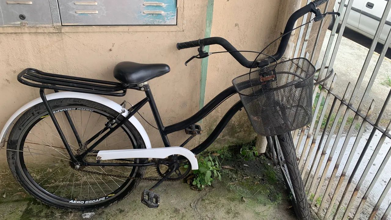 Bicicleta Vintage + trava de segurança 
