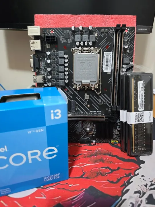 Kit Upgrade Intel I3 12100F + H610 + 16GB DDR4 - Garantia!!!