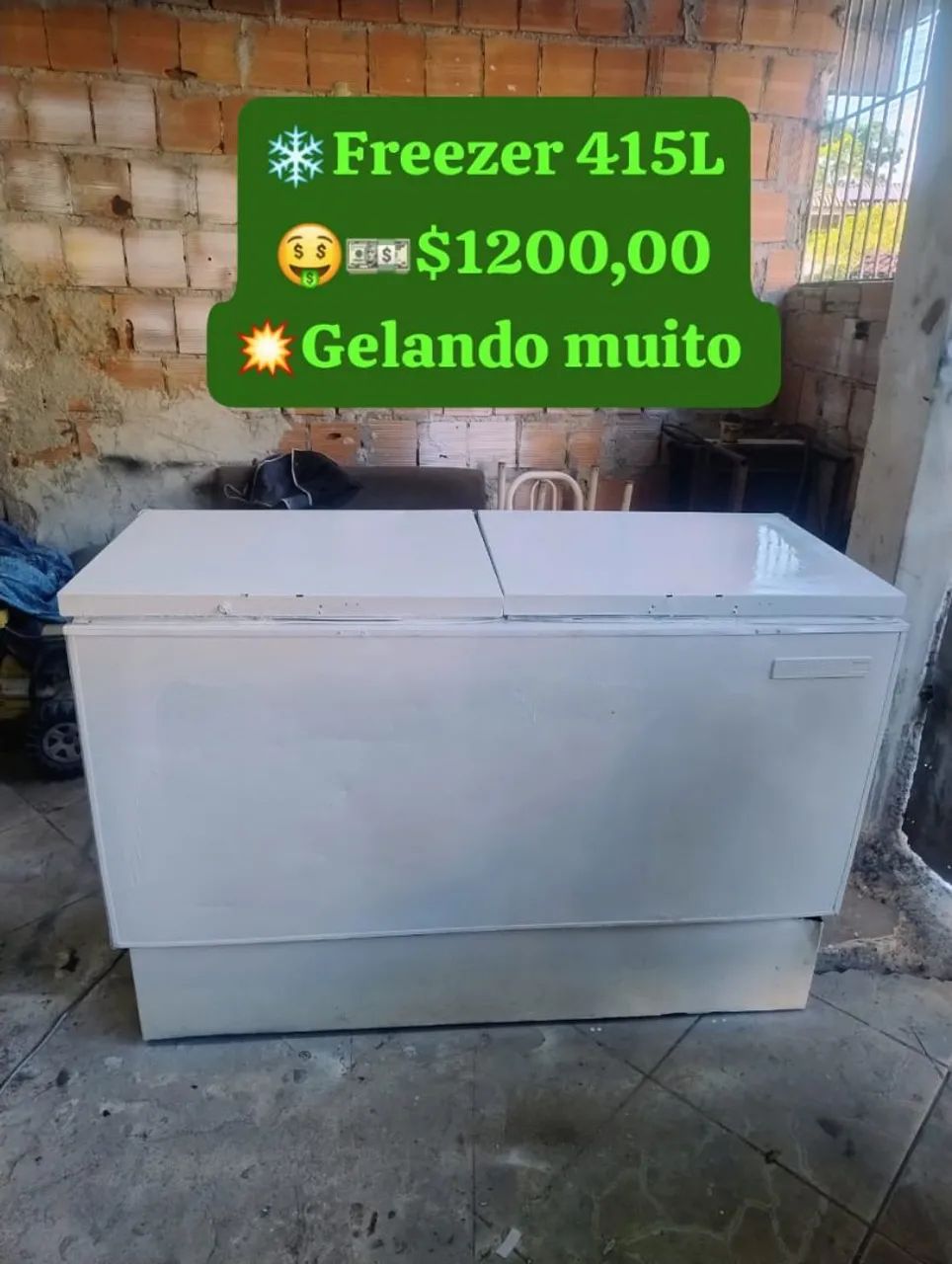 Freezer 415L - R$ 1100,00