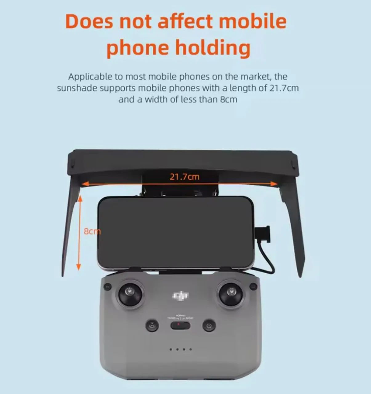 CAPA QUEBRA SOL SOMBRA DJi RCN 1 2 3 Sunshade para Drone - Compatível com diversos modelos