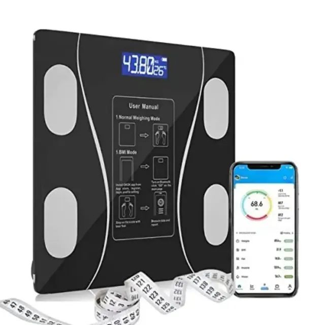 Balança Corporal Bioimpedância Profissional Bluetooth até 180kg - Foto 3