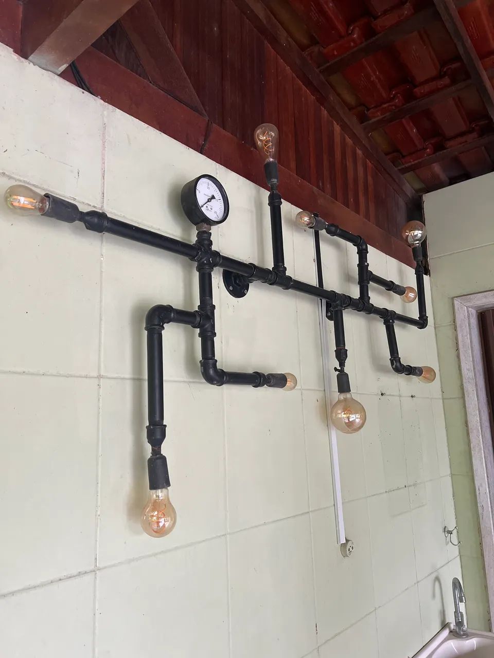 Lustre de parede estilo industrial  - Foto 3