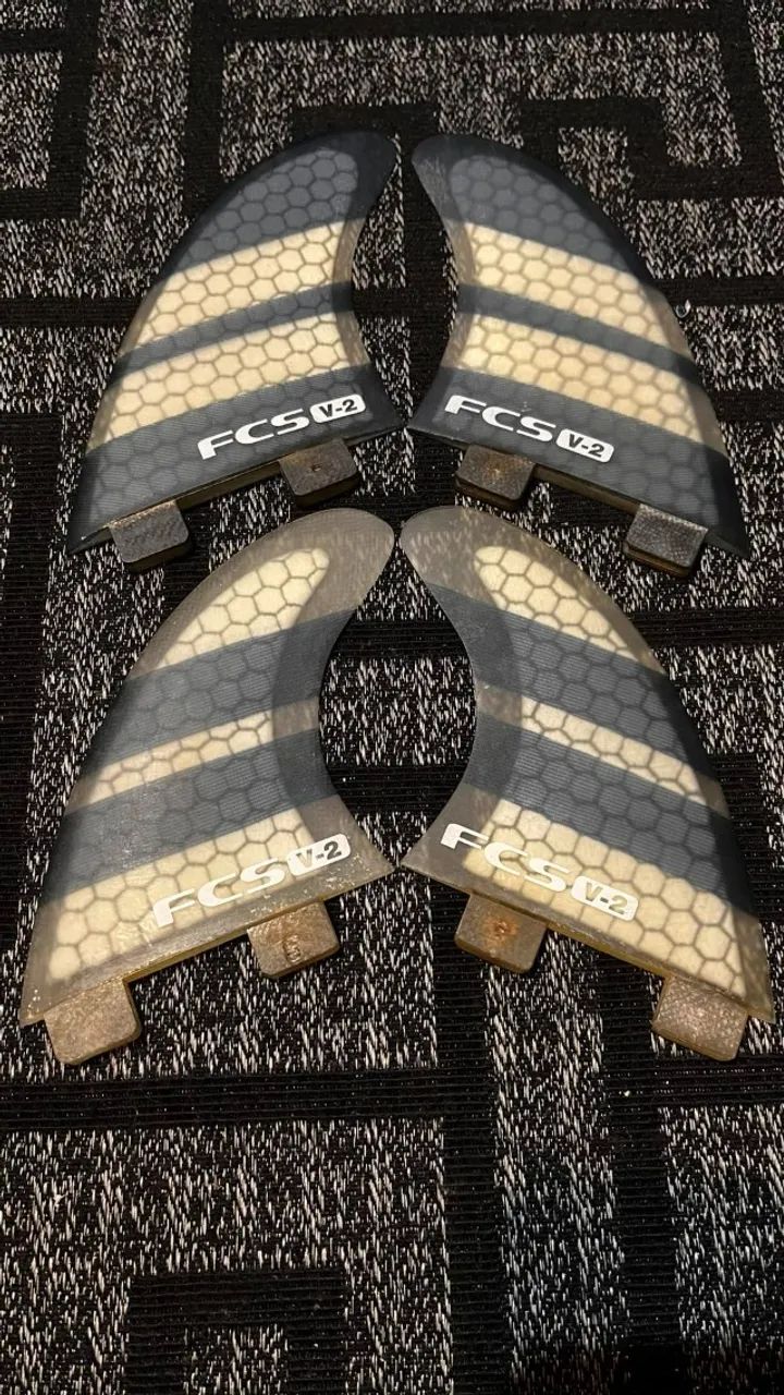 Quilhas Fcs Kelly Slater Quad V2 K3 Tri Performance Core e Pg - Foto 4