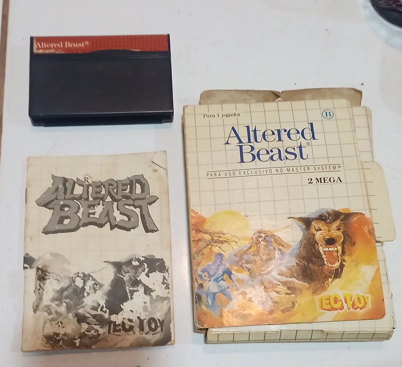 Altered Beast Master System com caixa e. Manual - Jogos de Vídeo
