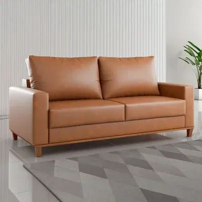 Sofá Living 3 lugares com design moderno e elegante, perfeito para sua sala. 