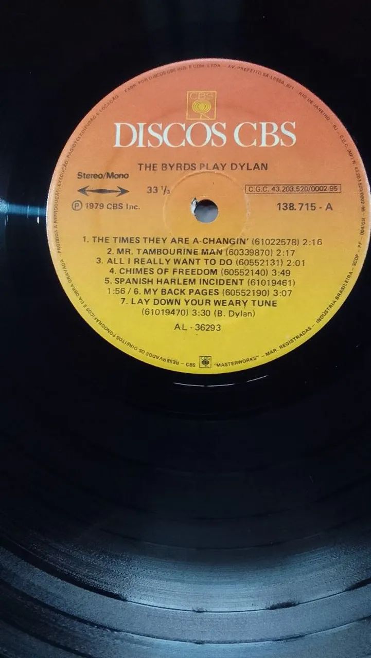 LP Byrds play Dylan (1979) - Foto 4