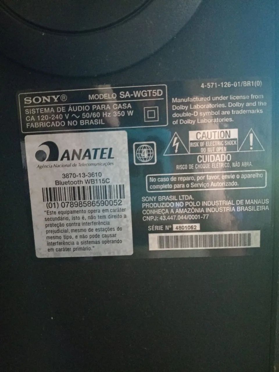 Sony GT5D caixa de som - Foto 3