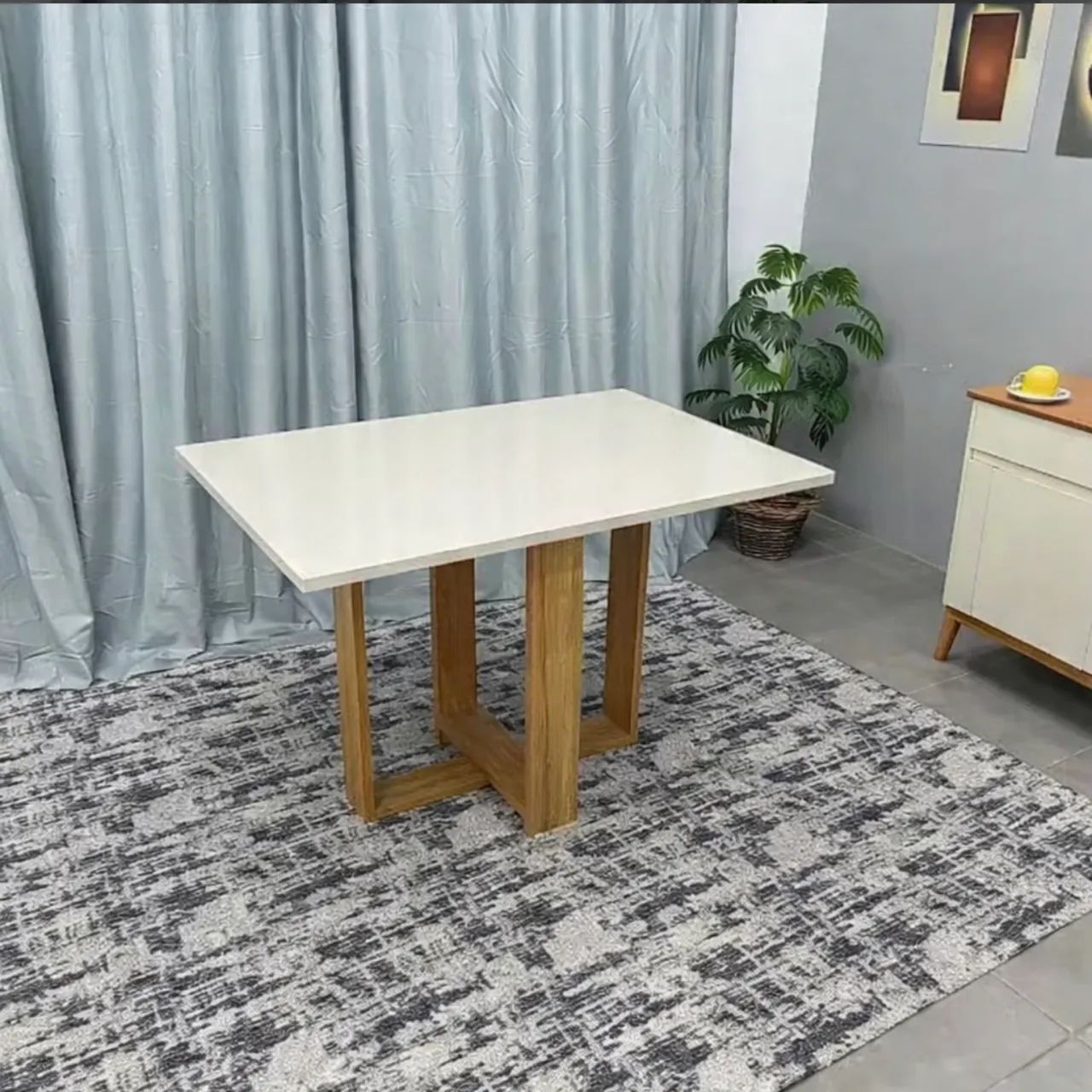 Mesa de Jantar Quadrada Minimalista - Foto 4
