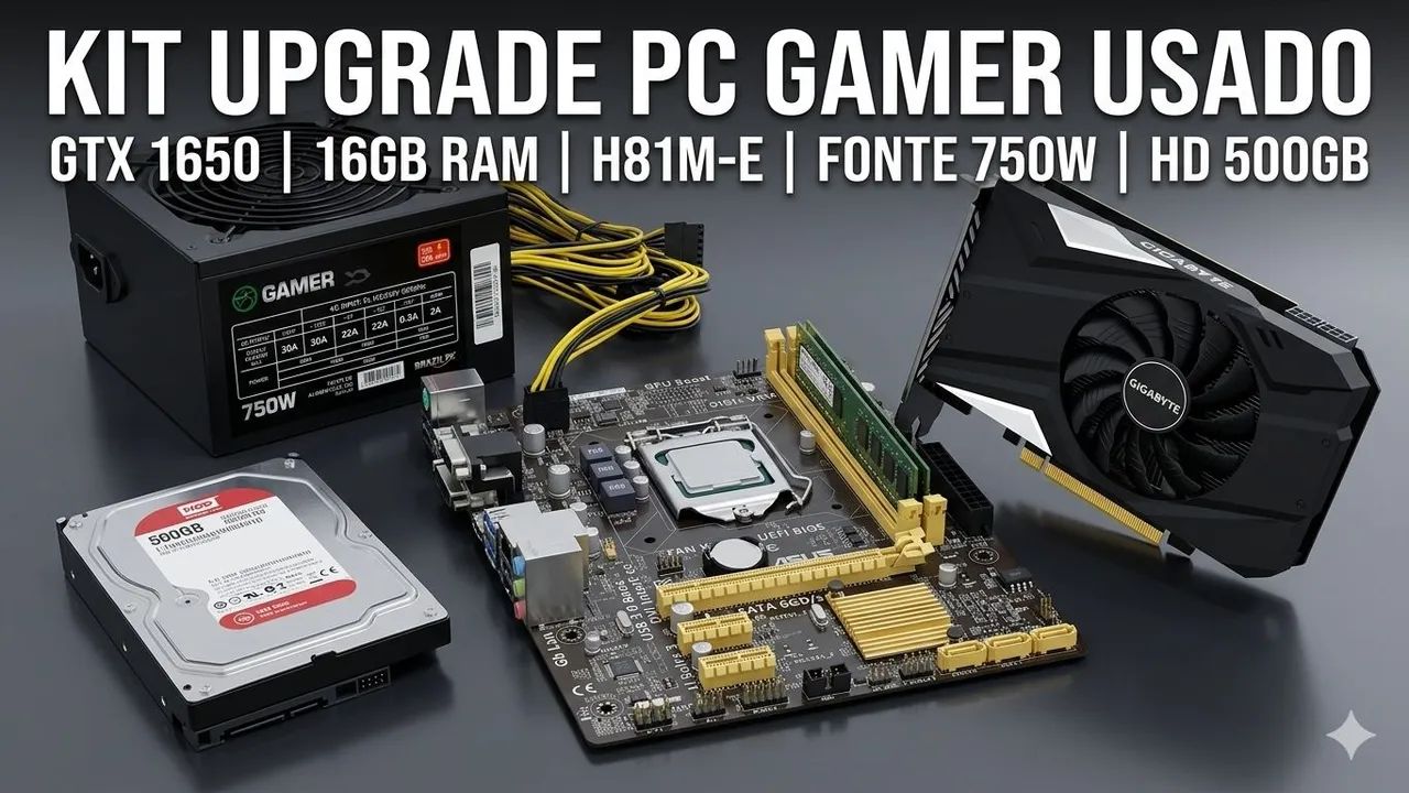  Kit Upgrade PC Gamer / Peças de Qualidade