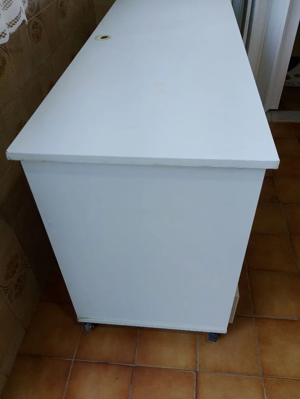 Mesa de estudos MDF branco  - Foto 3