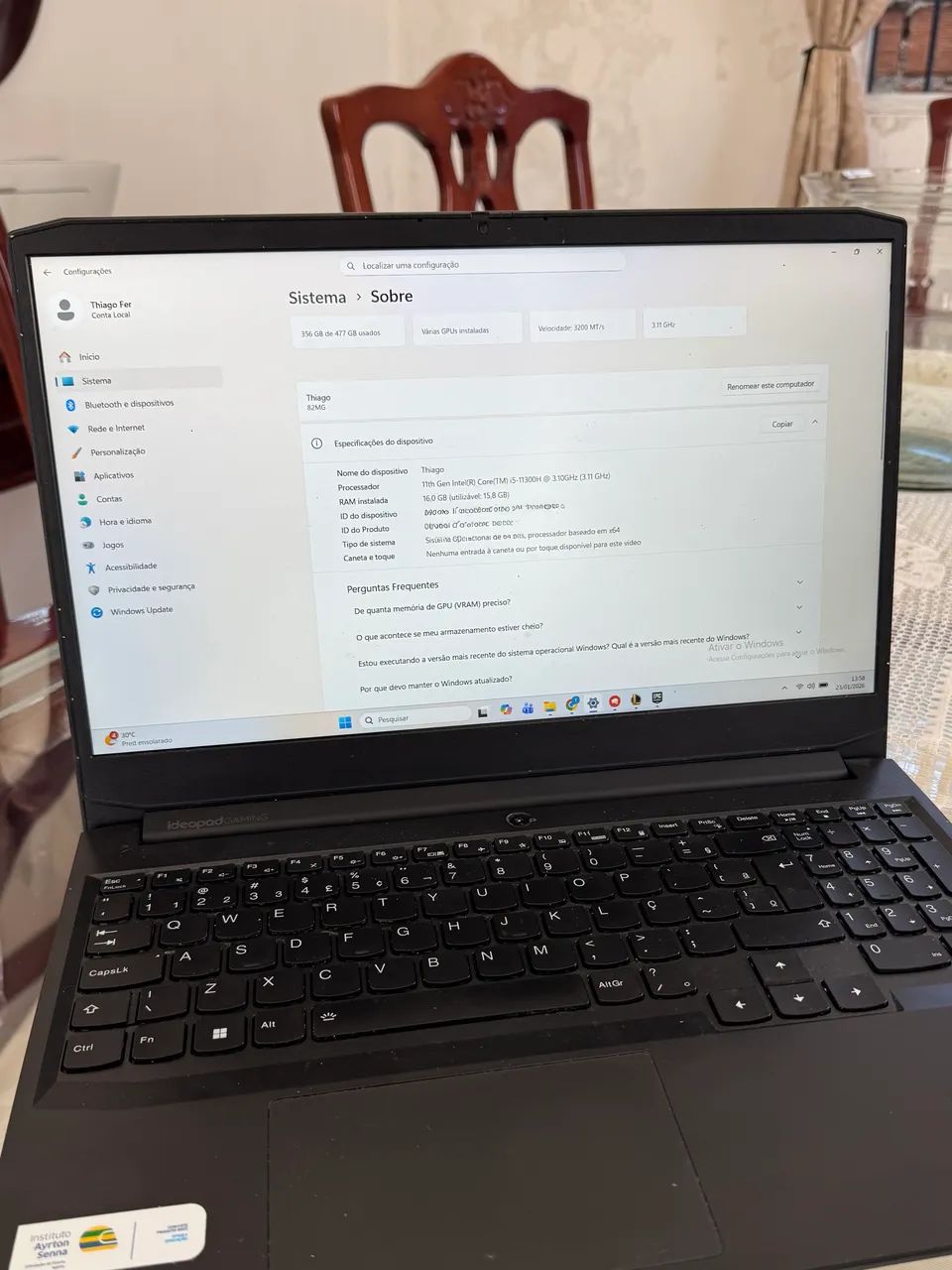 Notebook Gamer Lenovo  - Foto 2