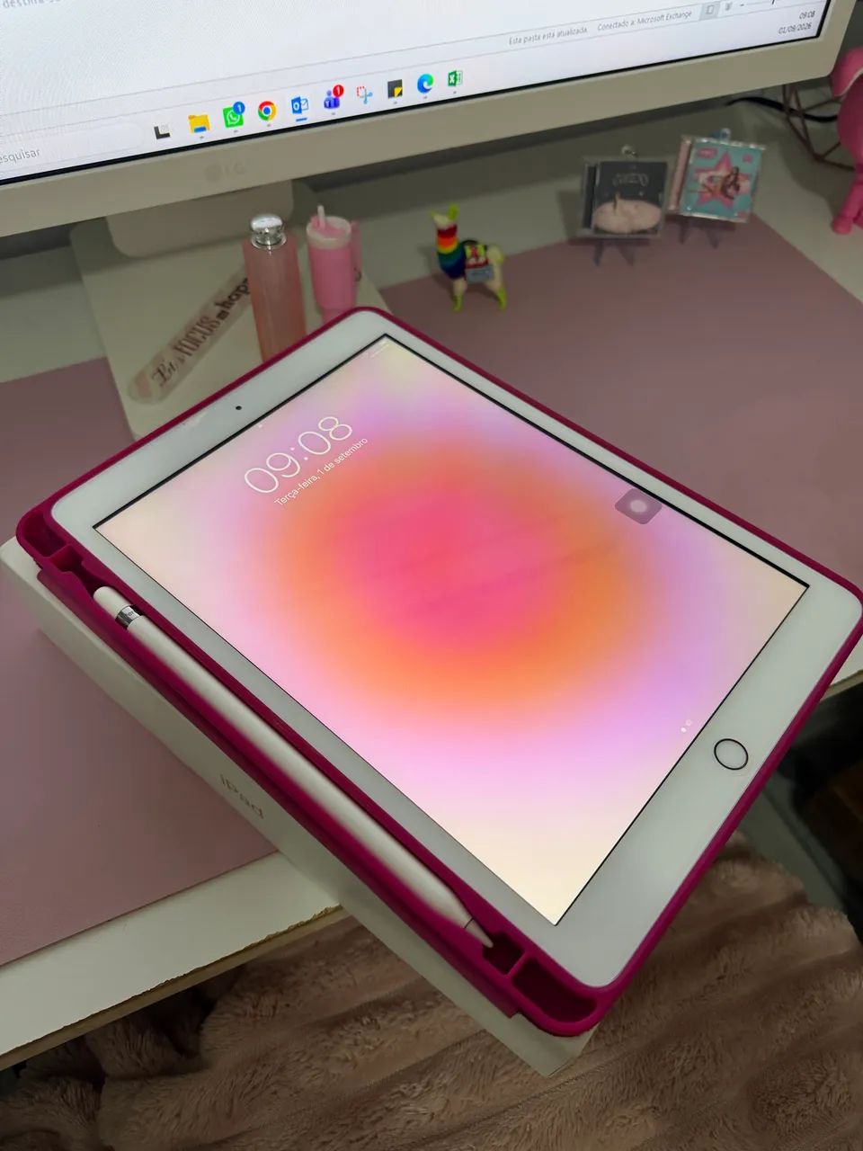 ipad 8 geração + apple pencil 1 geração - Tablets e E-Readers