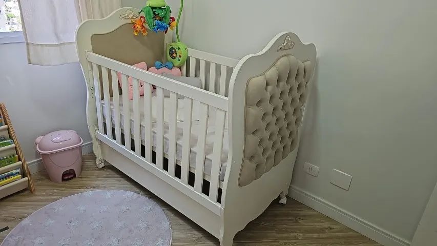 BERÇO QUATER vira Mini Cama (inclui colchão)