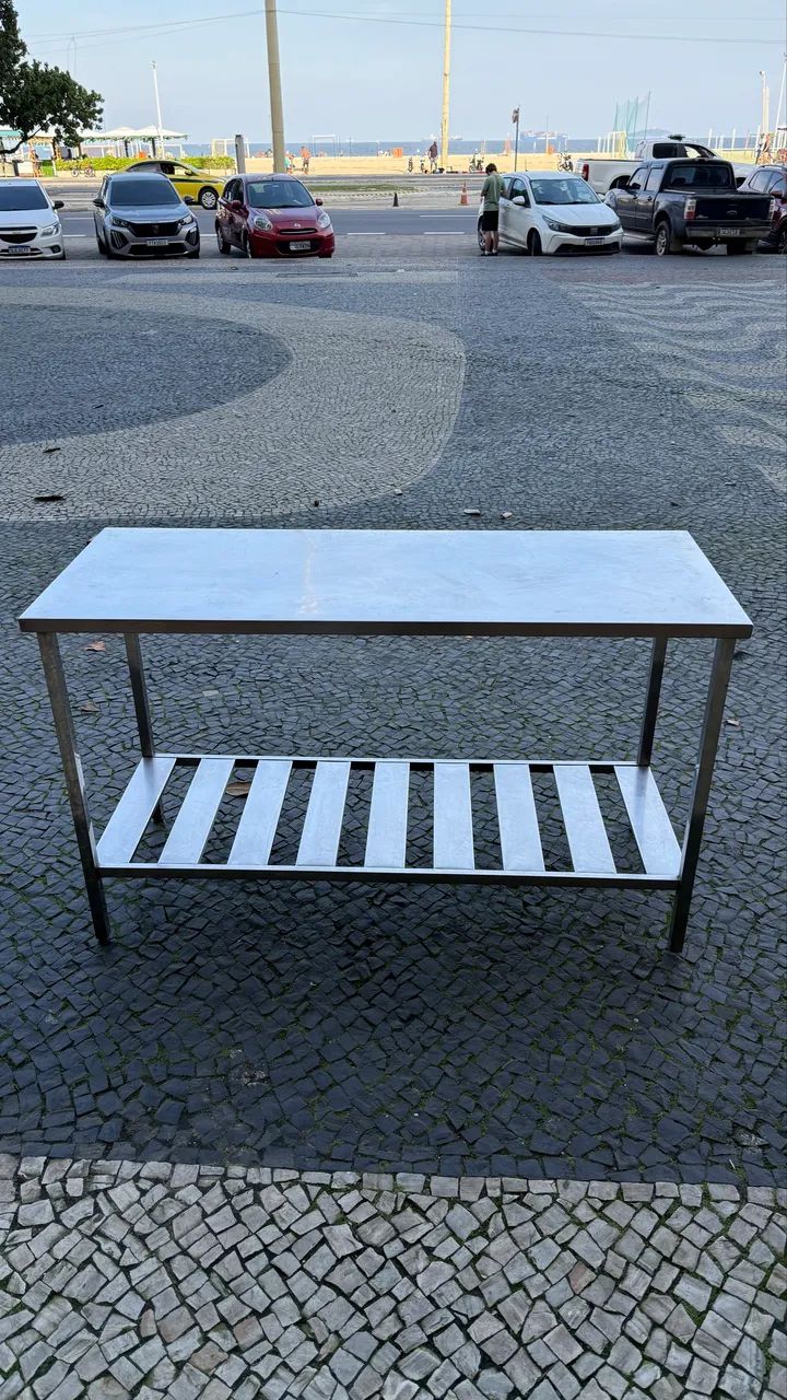 Mesa  Bancada Inox Industrial Cozinha Restaurante - Foto 2