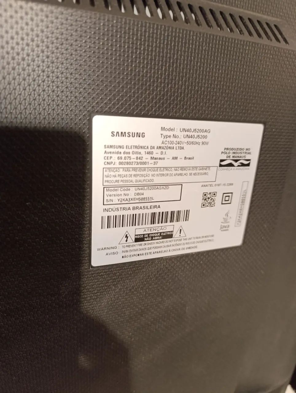 Vendo SmartTV Samsung 40' com tela danificada - Foto 5