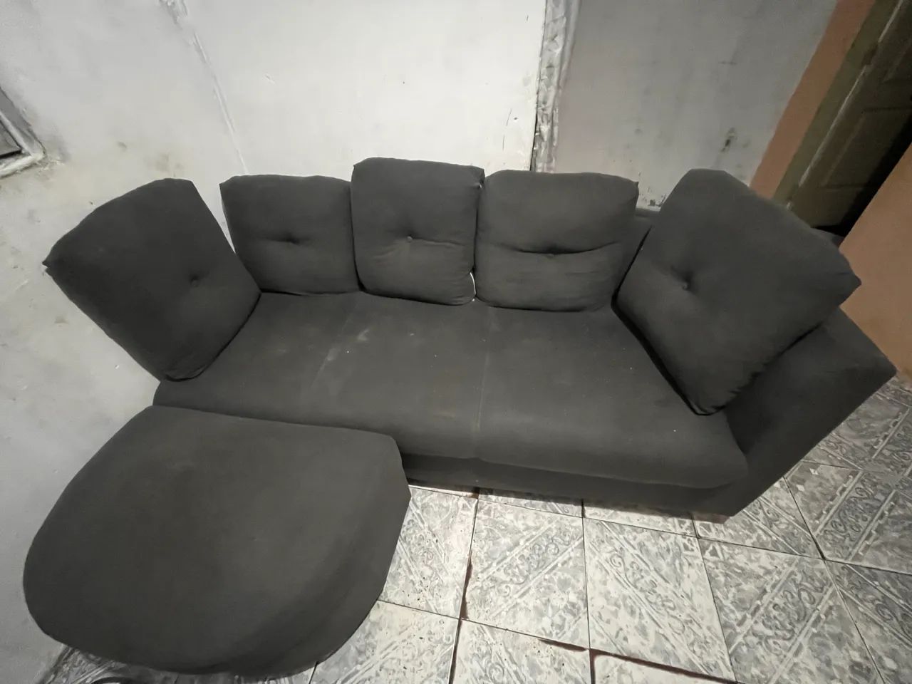 Sofà com puff