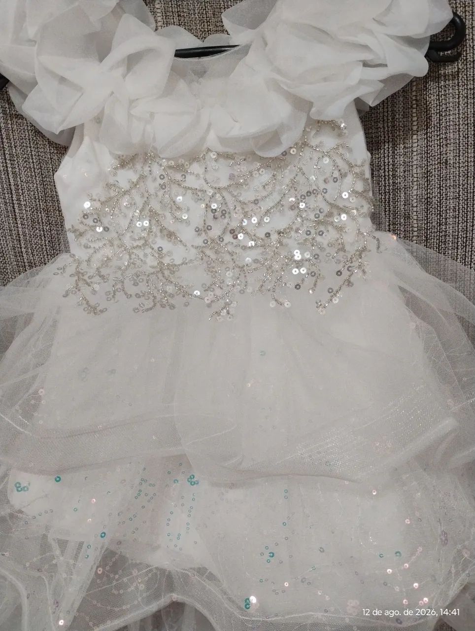 Vestido de festa branco infantil (daminha).casamento - Foto 2