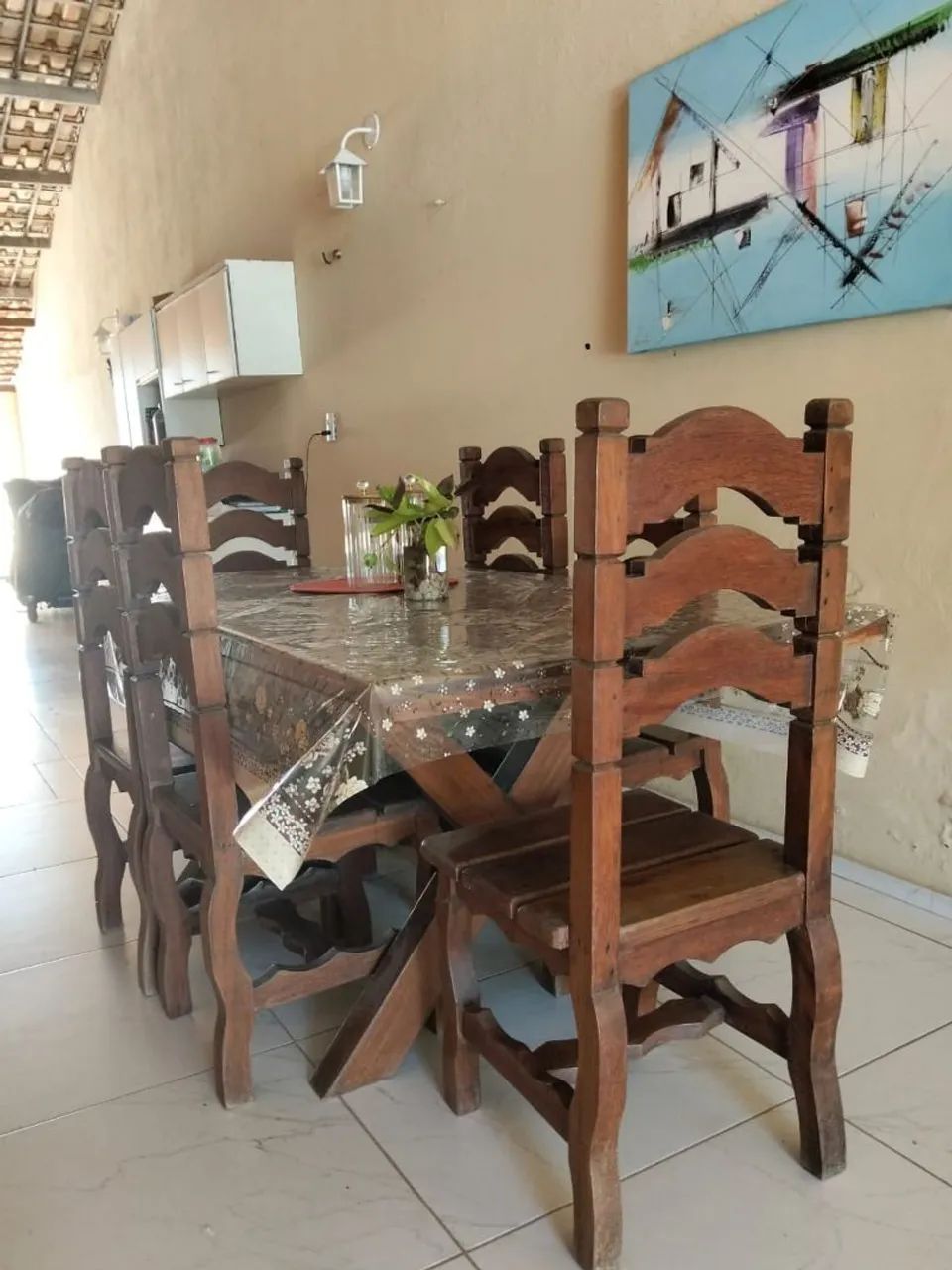 Mesa de madeira 2.500$ entrega grátis  - Foto 2