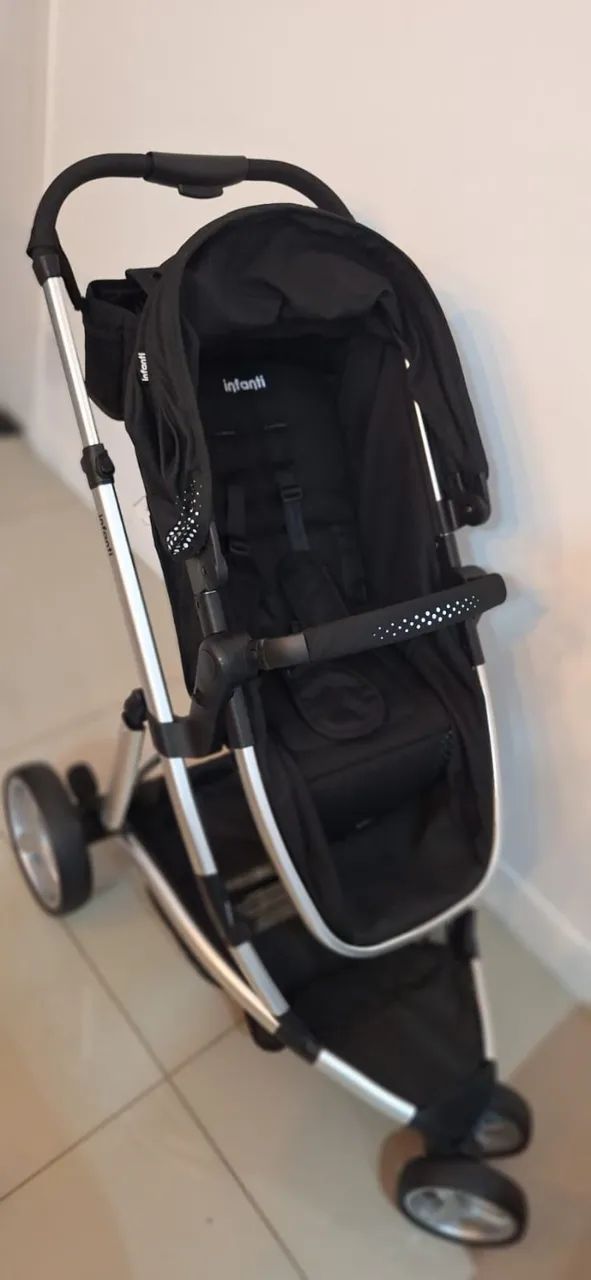 KIT carrinho, bebê conforto e base veicular - Travel System Sky INFANTI  - Foto 3