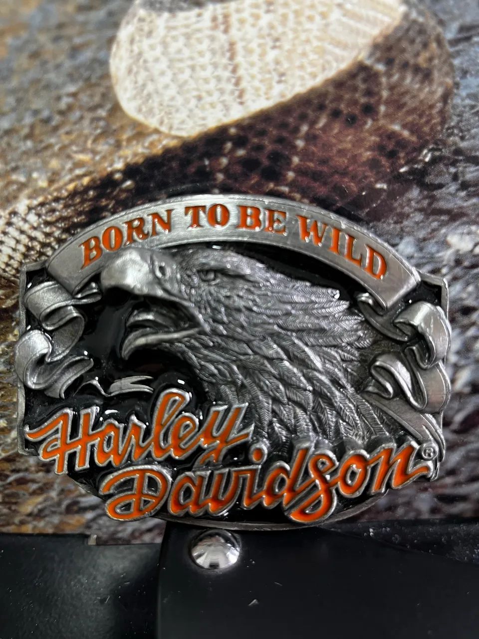 Fivela original Harley Davidson anos 90