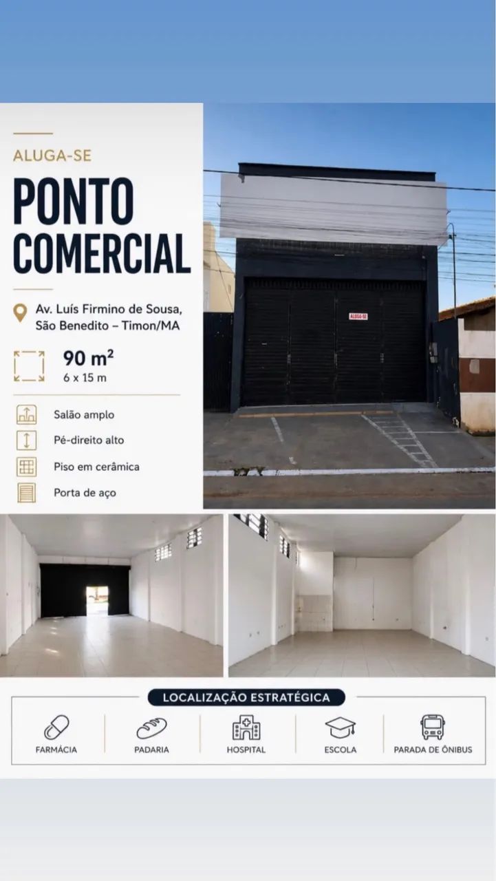 Alugo galpão em Timon 