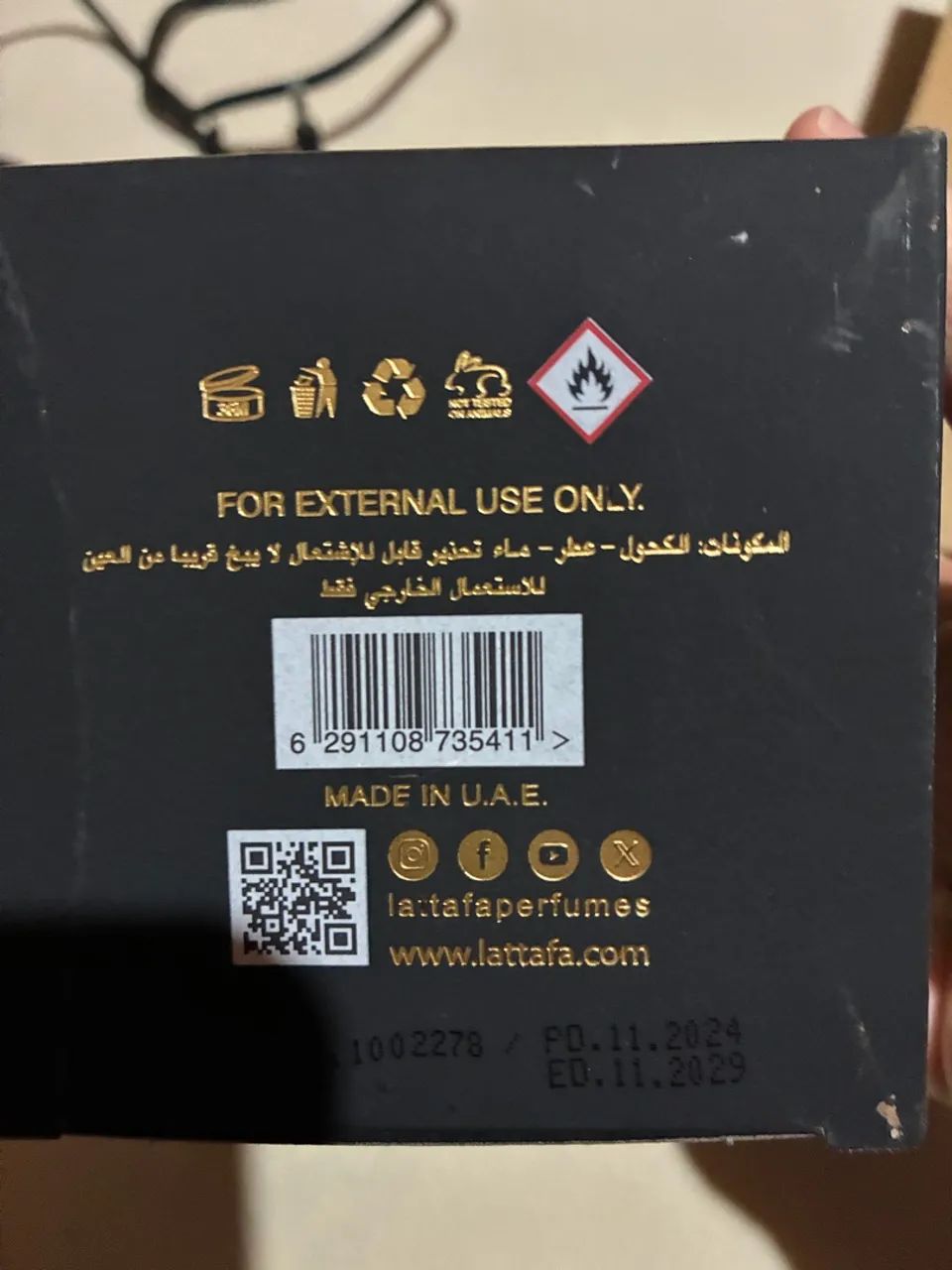 Perfume Lattafa Asad 97 a 99ml - Original (Quase Novo) - Foto 5