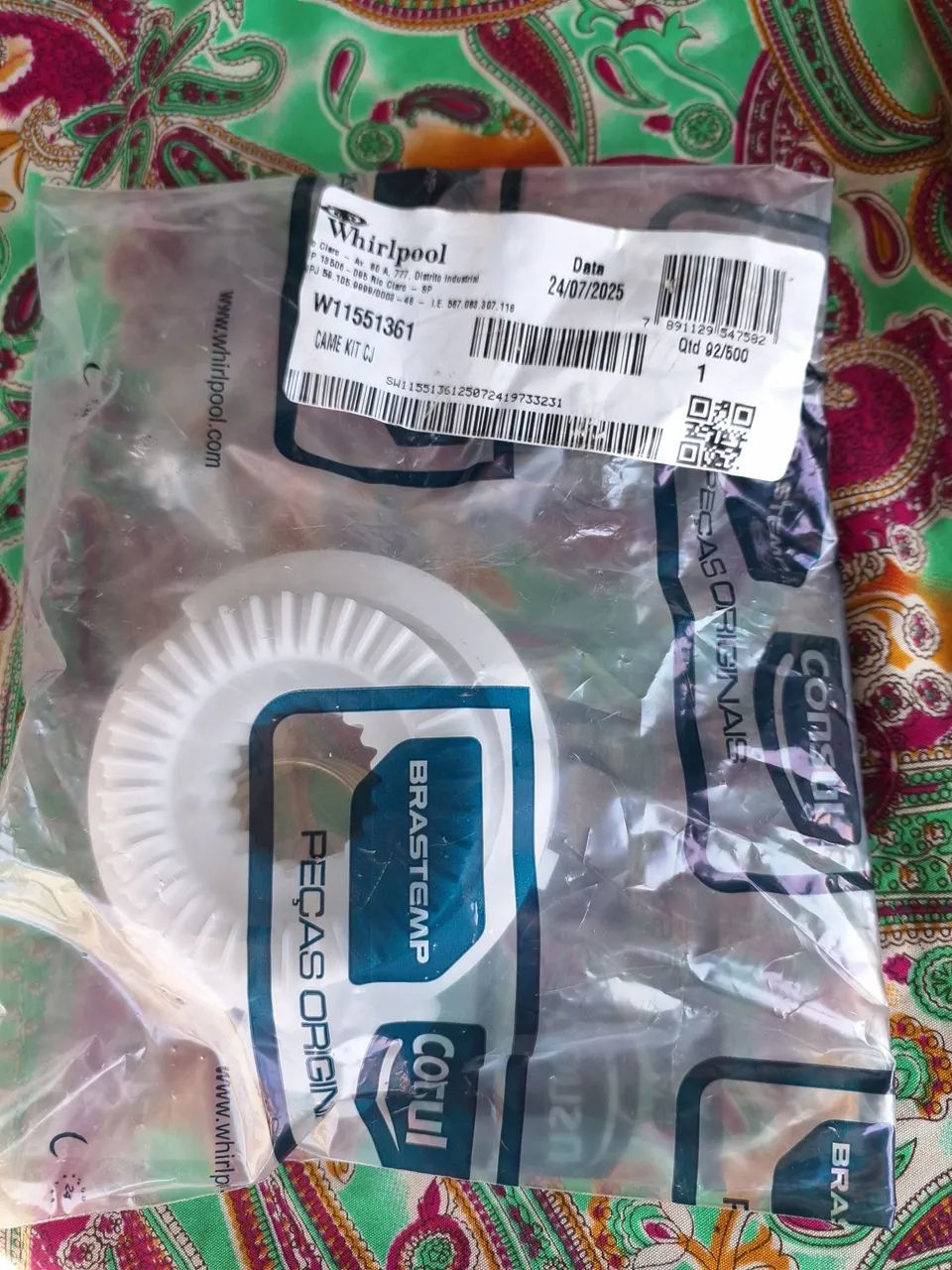 Lavadora Brastemp 12kg Kit mecanismo jogo de câmes e polia - Foto 3