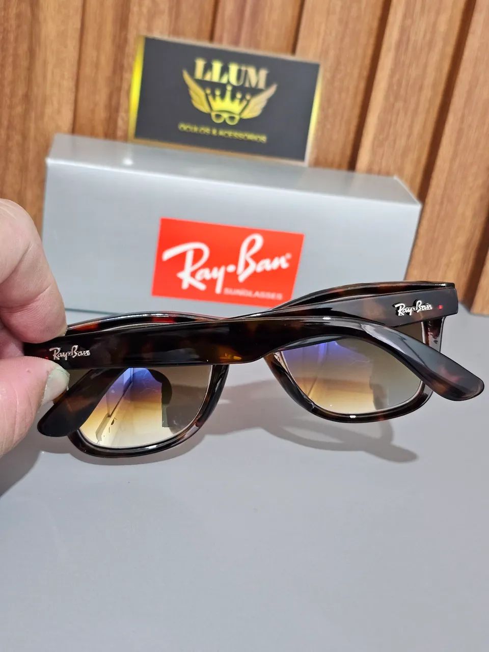 Óculos de sol RB Wayfarer Turtle  - Foto 3