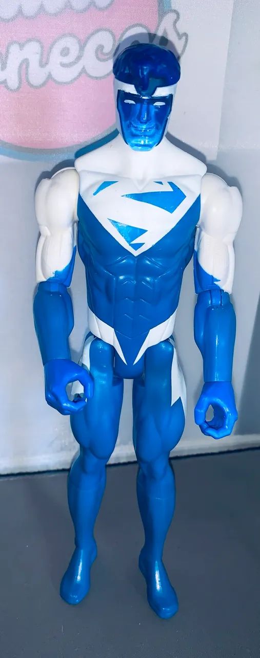 Boneco Superman elétrico raro usado 30 cm matel  - Foto 2