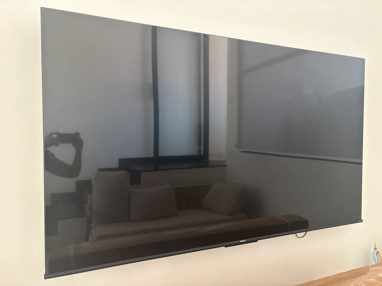 Smart Tv 75 polegadas para retirada de peças. LCD quebrado - Foto 2