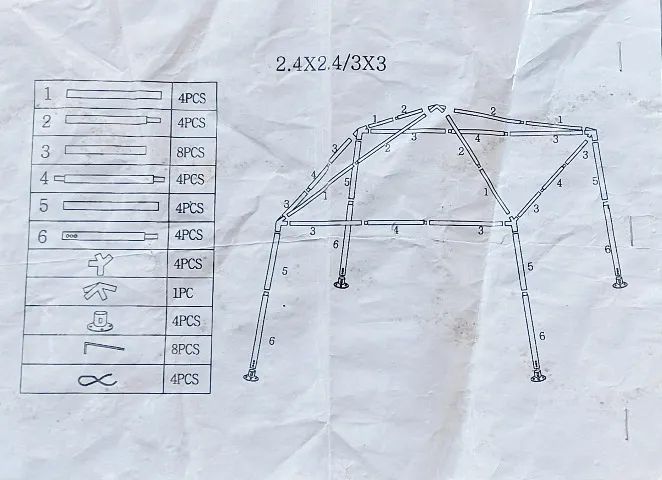 Gazebo 2,4m x 2,4m 3m x 3m - Foto 5