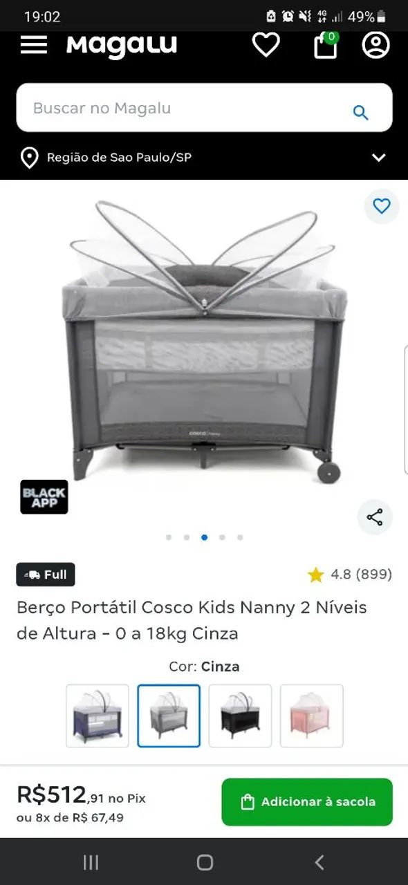Berço portátil COSCO