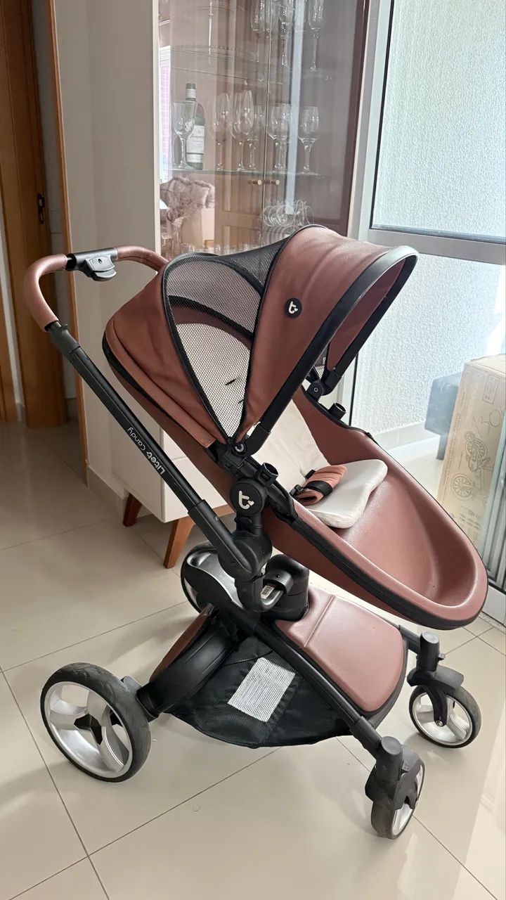 Carrinho Litet Candy Completo c/ bebê conforto e Moisés  - Foto 3