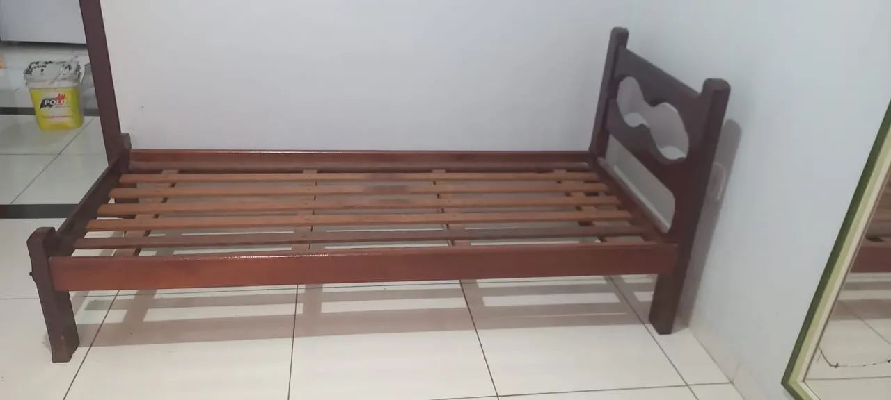 Cama de Solteiro - madeira Angelim - Foto 3