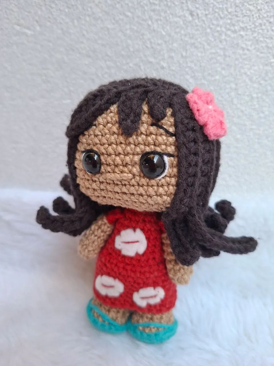 Boneca Lilo amigurumi crochê  - Foto 2