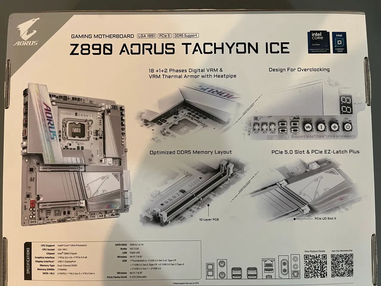 Placa Mae Z890 Aorus Tachyon Ice - Foto 2