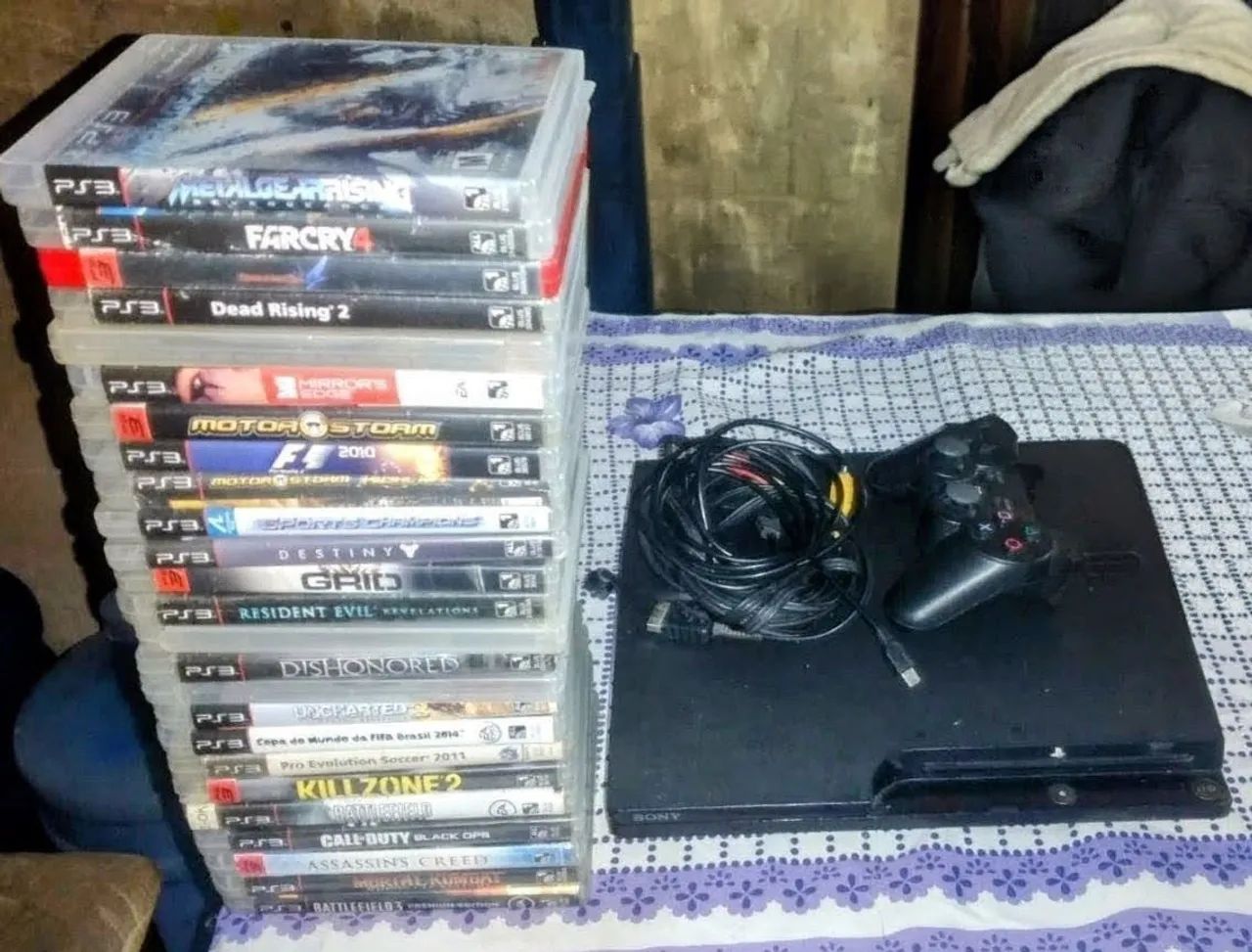 Playstation 3 ótimo com 1 controle e 14 jogos, aceitamos Pix e parcelamos nos cartões  - Foto 5